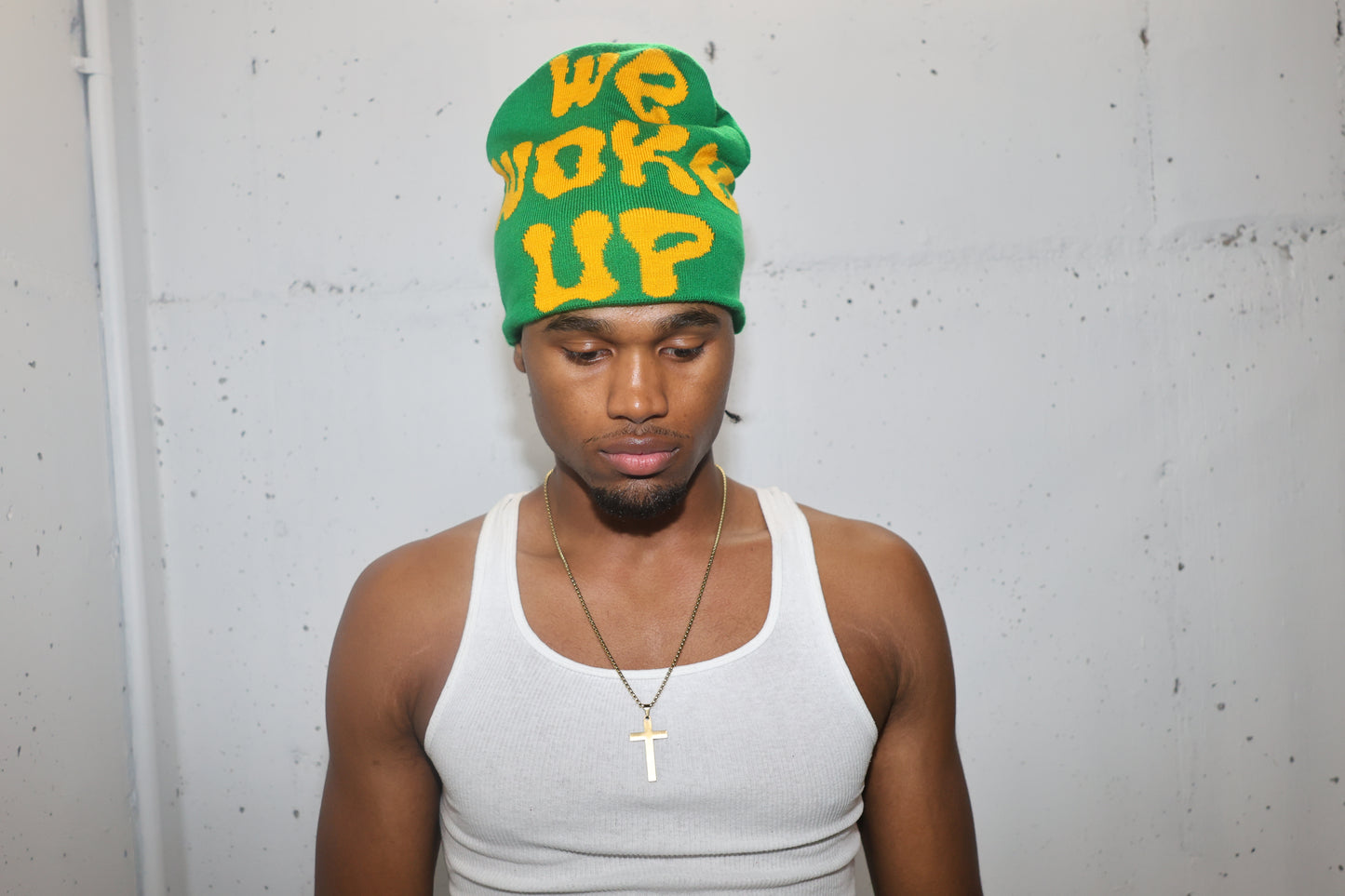 REGULAR WEWOKEUP BEANIE (GREEN)