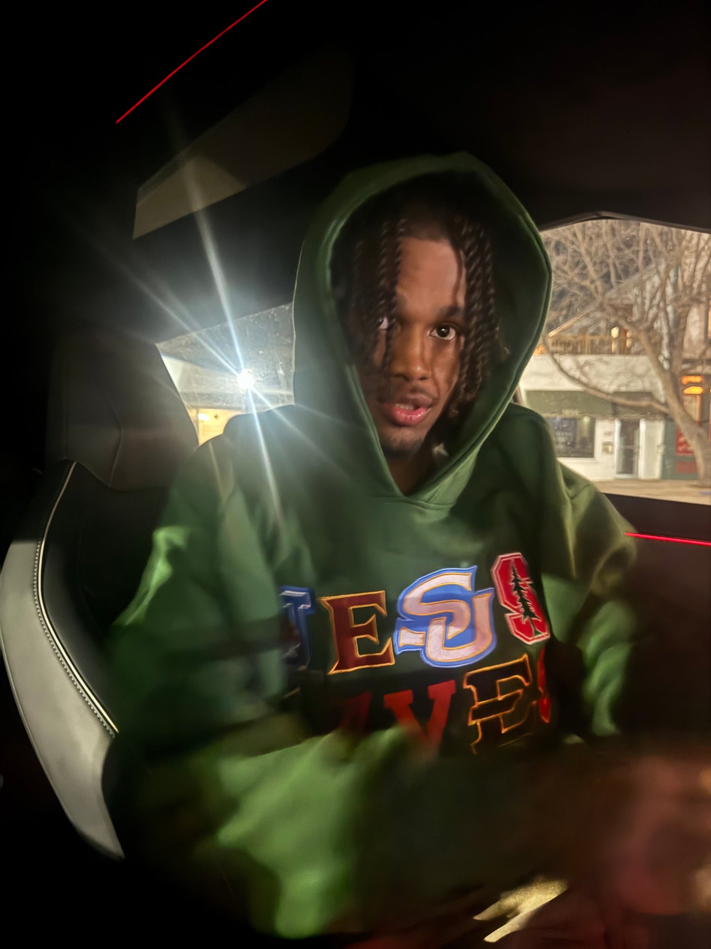 JESUS SAVES UNIVERSITY HOODIE (GREEN)