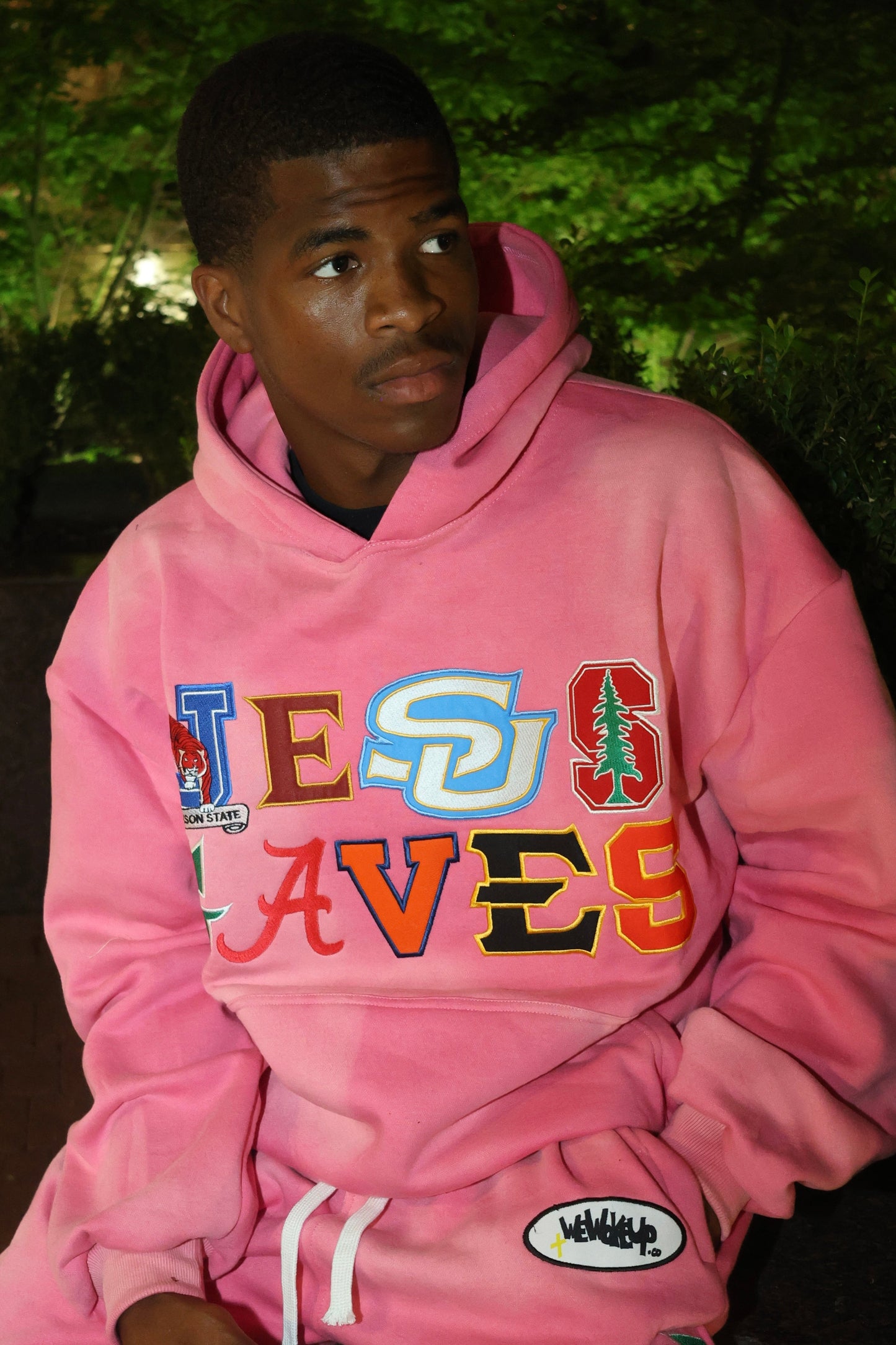 JESUS SAVES UNIVERSITY HOODIE (PINK)
