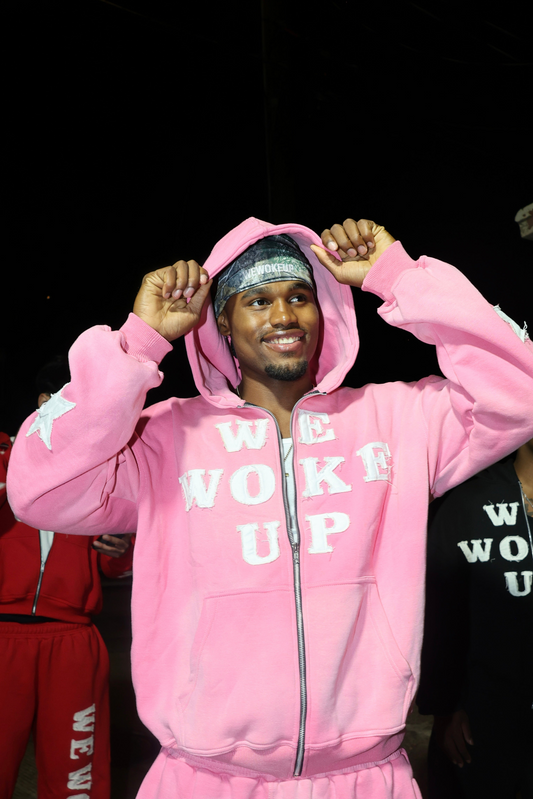 WEWOKEUP ZIP UP (PINK)