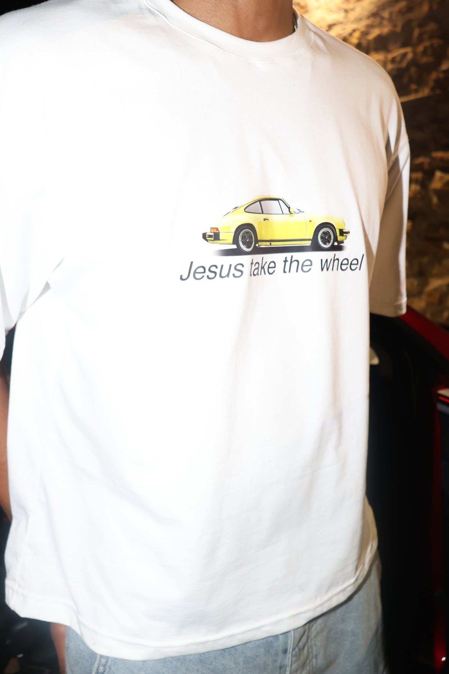 Jesus Take The Wheel (WHITE T-Shirt)