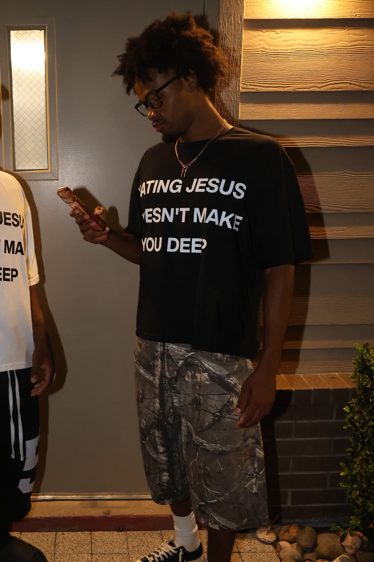 Hating Jesus Doesn’t Make You Deep (Black Short-sleeve T-Shirt)