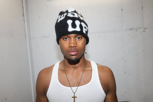 MOHAIR WEWOKEUP BEANIE (BLACK)