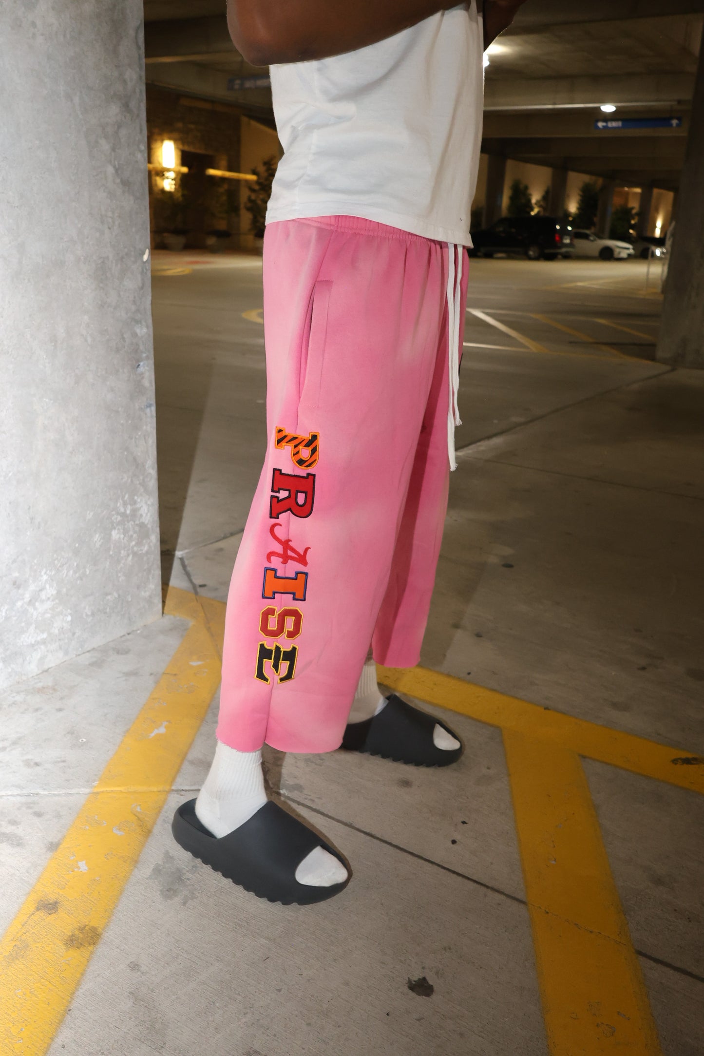 Praise Yahweh University Cropped Sweats (PINK)
