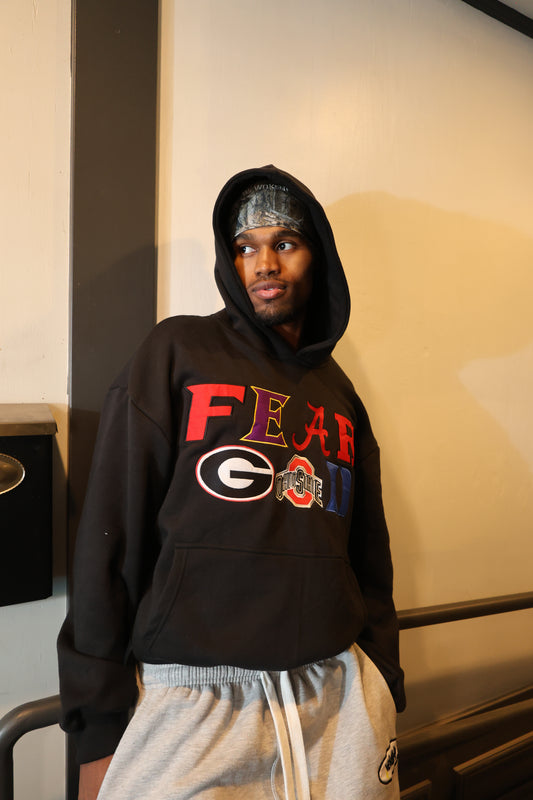 FEAR GOD UNIVERSITY HOODIE (BLACK)