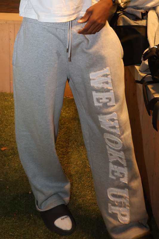 WEWOKEUP SWEATPANTS (GREY)