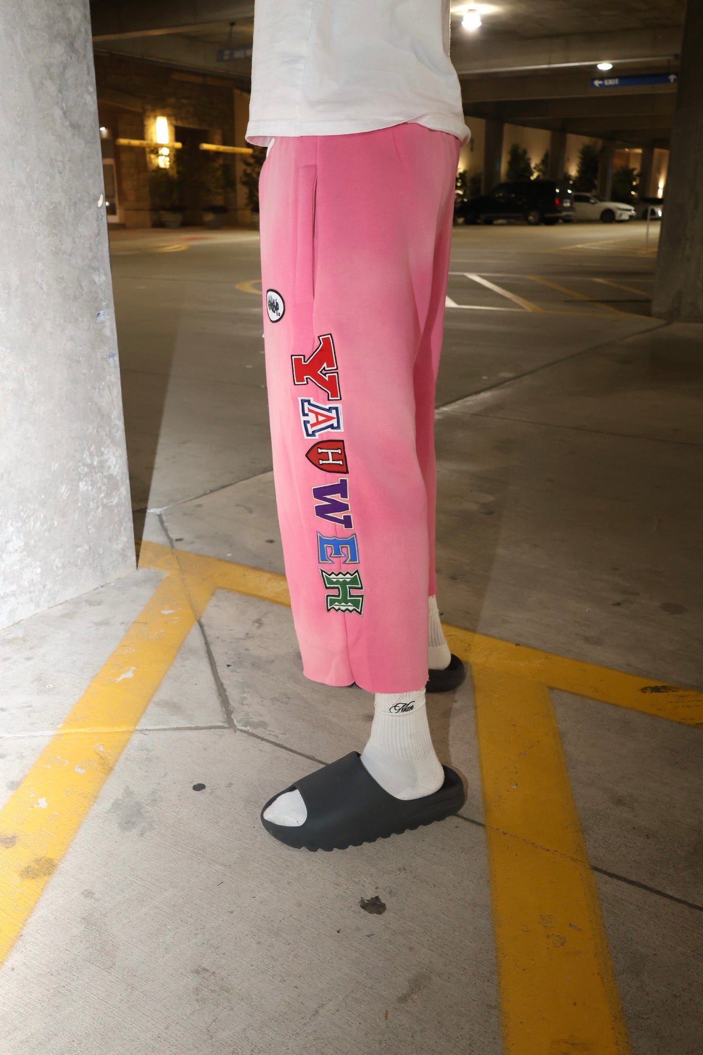 Praise Yahweh University Cropped Sweats (PINK)