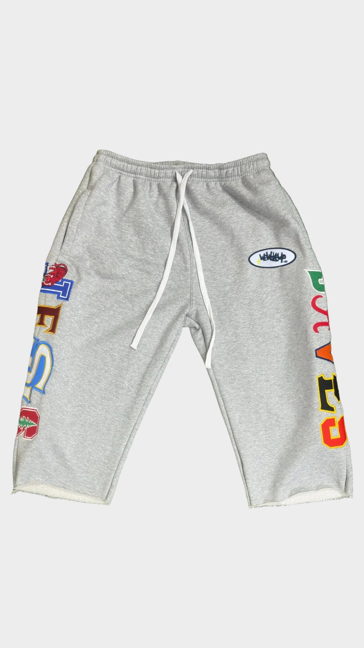 JESUS SAVES UNIVERSITY CROPPED SWEATS (GREY)