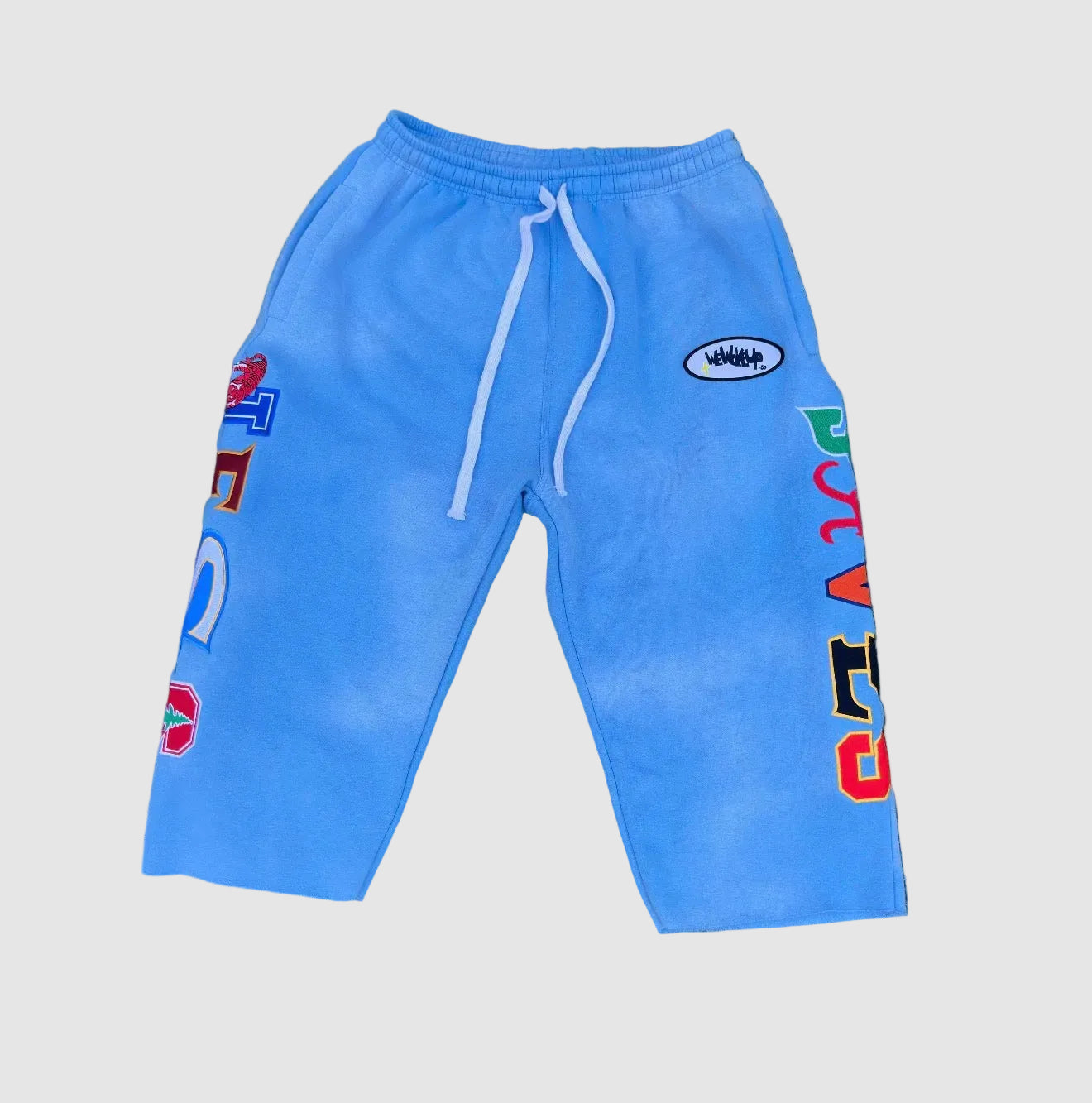 JESUS SAVES UNIVERSITY CROPPED SWEATS (SKY BLUE)