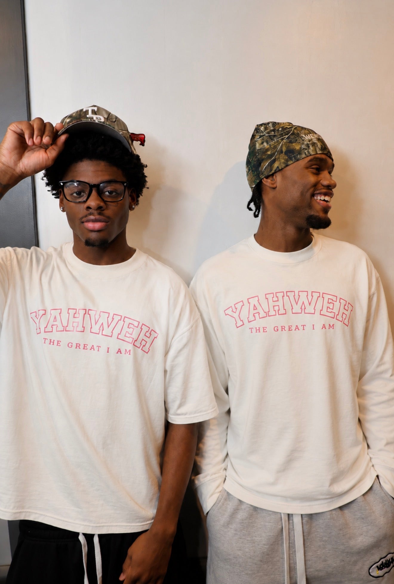 YAHWEH Cropped (PINK LETTERS) (Short-Sleeve)