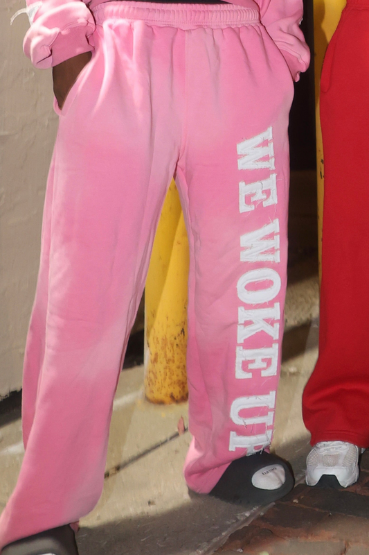 WEWOKEUP SWEATPANTS (PINK)