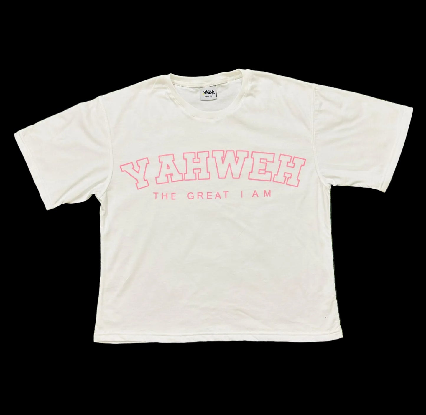 YAHWEH Cropped (PINK LETTERS) (Short-Sleeve)