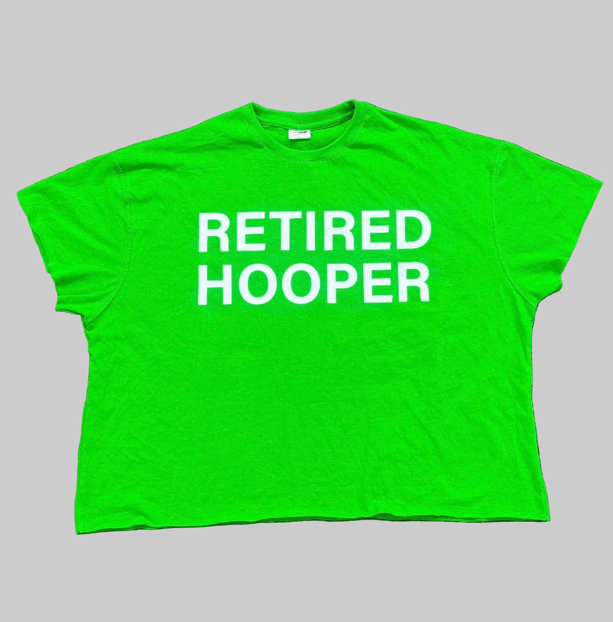 RETIRED HOOPER T-SHIRT (GREEN) (Cropped) (Cut-off sleeves)