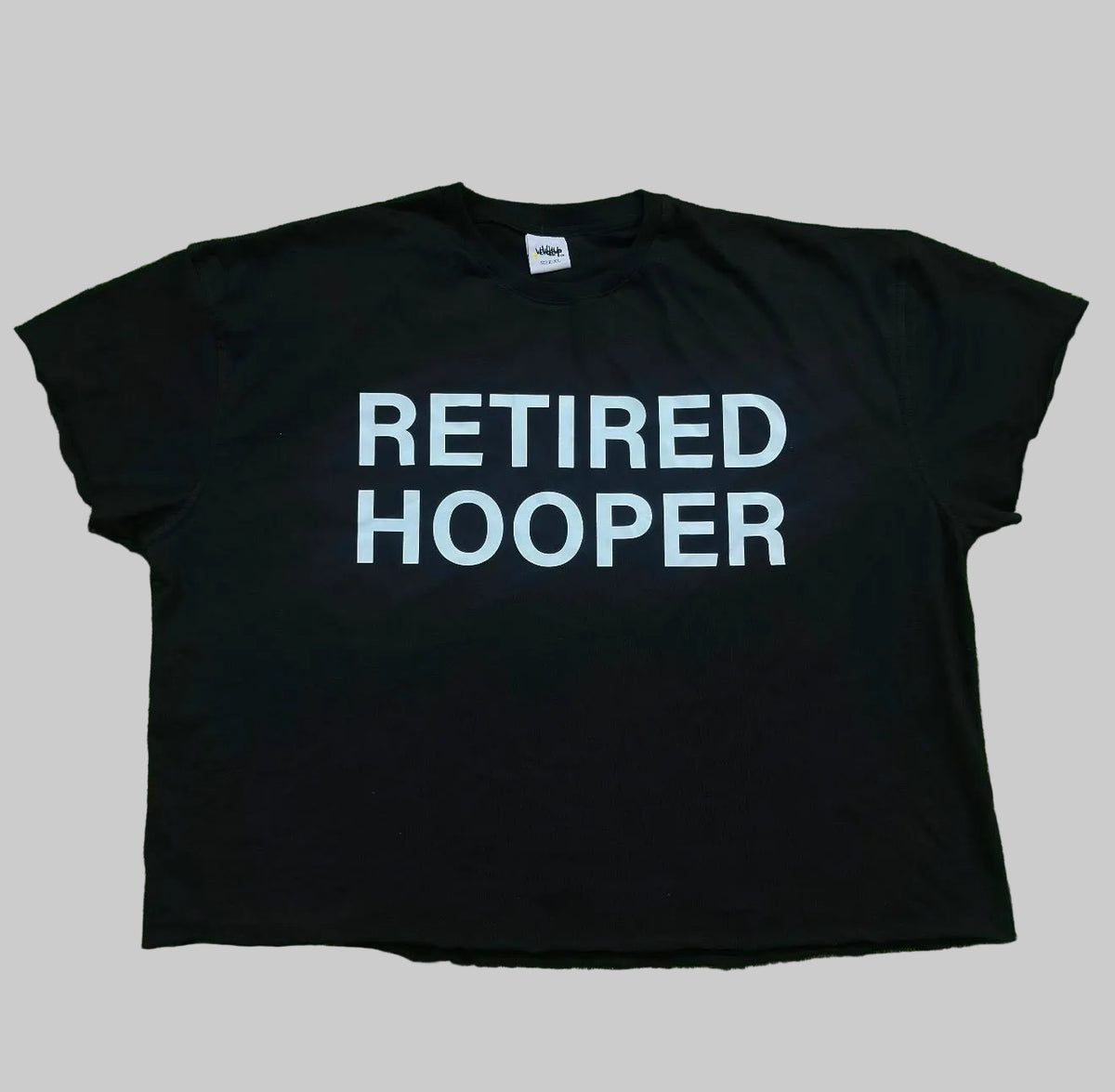 RETIRED HOOPER T-SHIRT (BLACK) (Cropped) (Cut-off sleeves)